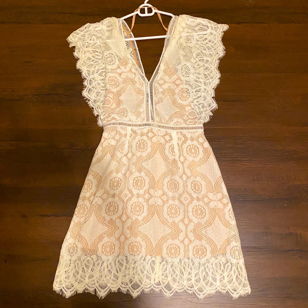 White formal/summer dress from Revolve